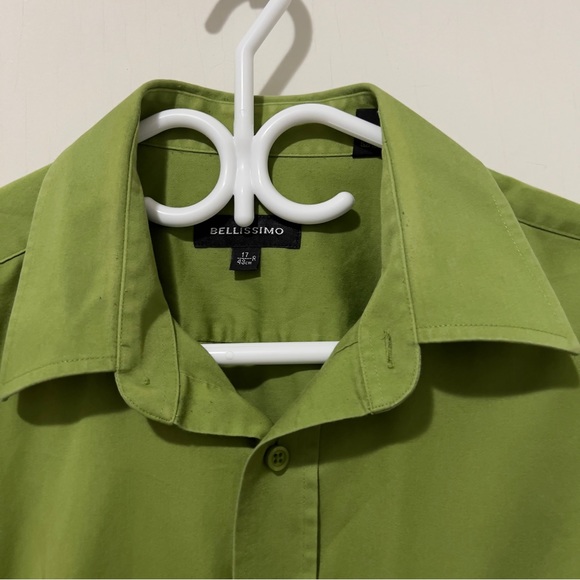 Bellissimo Bright Green Dress Shirt - Picture 7 of 8